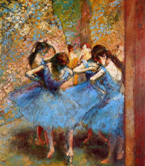 Edgar Degas Dancers in Blue